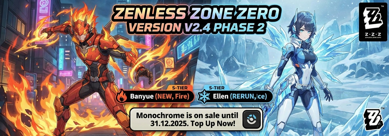 S-Teir: Banyue (NEW, Fire), Ellen (RERUN, Ice)